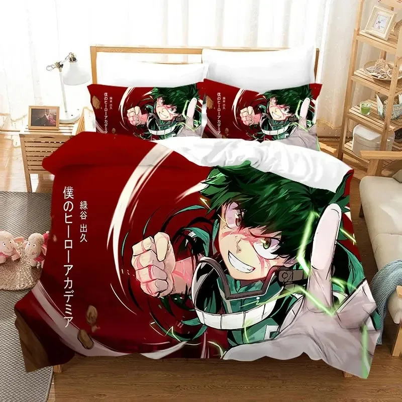 

My Hero Academia 3D Printed Duvet Case Pillowcase Bedding Set Twin Full King for Kids Adults Bedroom