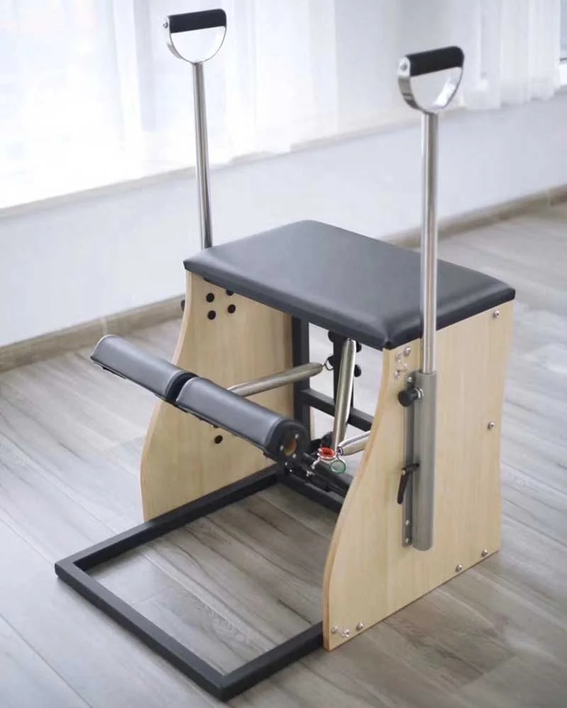 Yoga Studio Wunda Handles 4 Springs Stable White Maple Wood Yoga Pilates Combo Chair for Sale