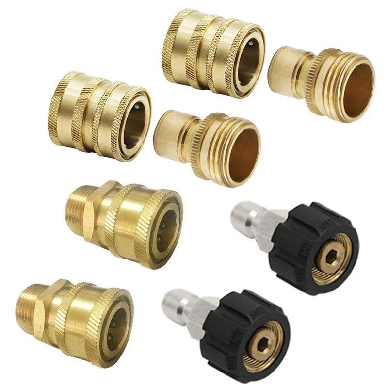 

High Pressure Water Gun Conversion Copper Joint 1/4 and 3/8 Female Joint M14 Threaded Joint Cleaning Machine Accessories