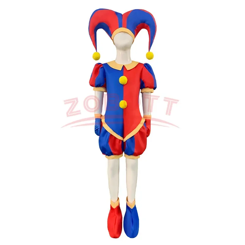 Pomni cosplay amazing digital cartoon costume/pedestal cosplay rabaza Jax Caine cosplay theater kids gifts