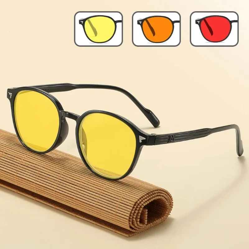 Lunettes de soleil rétro carrées anti-lumière bleue pour hommes et femmes, tendance, pour la conduite, vision de jour et de nuit, anti-reflets