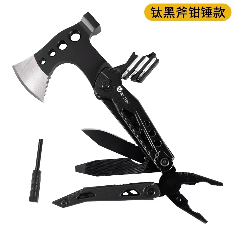 Multifunctional hand axe fire engineer axe outdoor self-defense tool vehicle broken window waist axe hammer survival maintenance