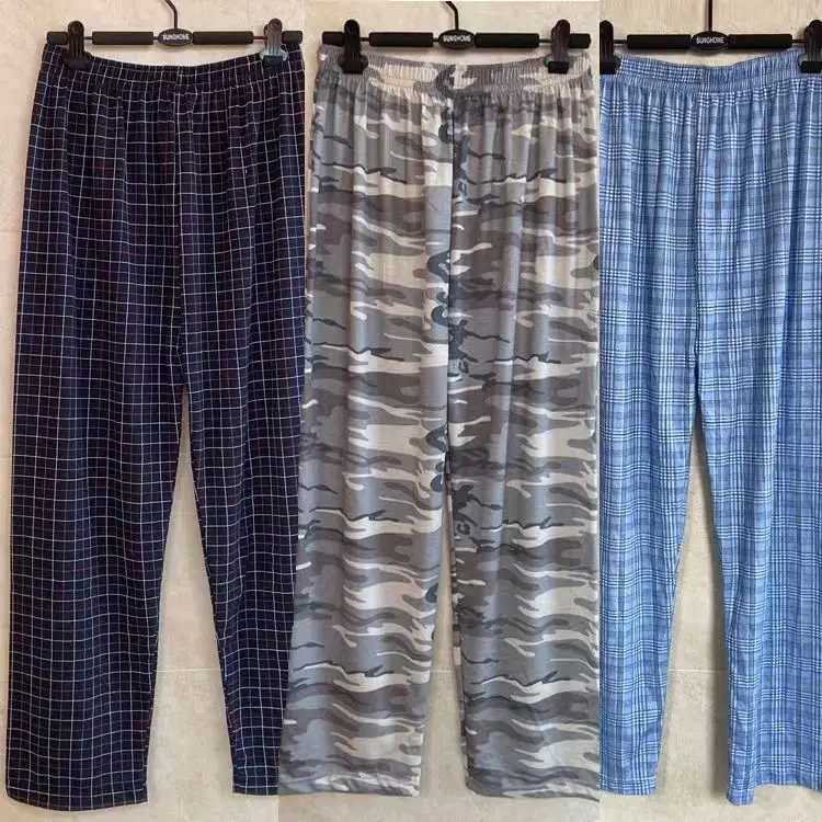 

Extra Large Size,Stylish and Good-Looking Men's Pajama Pants for Spring and Autumn, Plus Size,Stylish Plaid Home Pants, Size 6XL