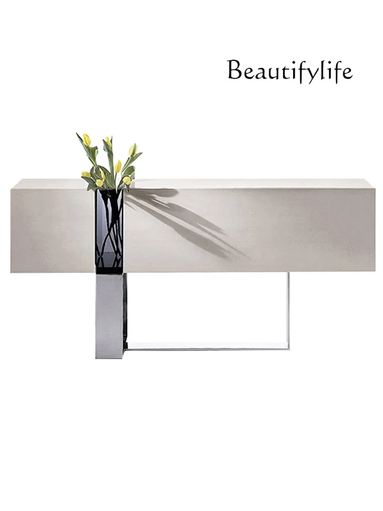 

High-end modern minimalist creative fashion dining side cabinet decorative cabinet flower arrangement porch foyer cabinet