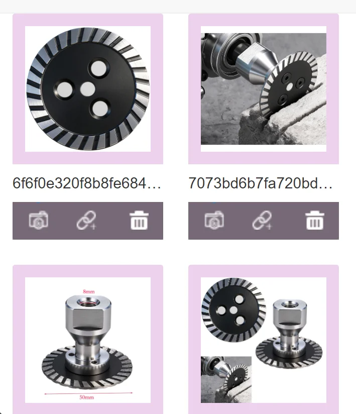 

50 мм отрезной диск с фланцем, шлифовальный круг для дерева, стали, бетона, пильное полотно для камня, высокая концентричность, термопресс, резьба