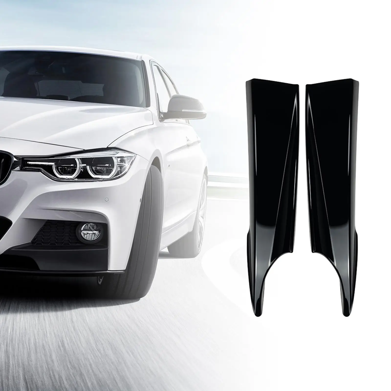 2Pcs Front Bumper Splitter Cover Trim for GT F34