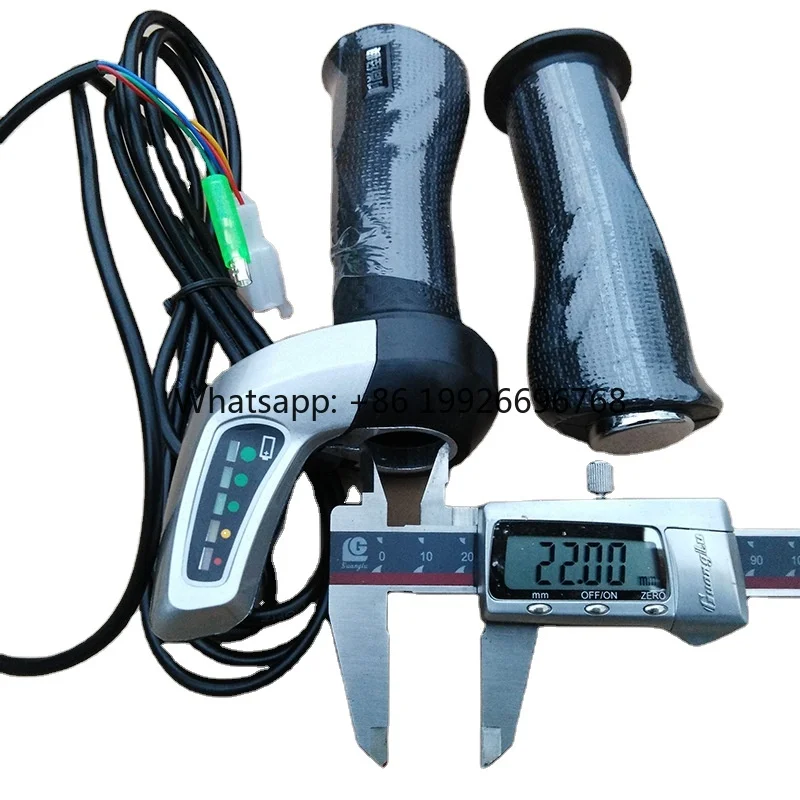 

Ручка газа Wuxing с противоскользящим покрытием для литиевых аккумуляторов 24В/36В/48В, импортное качество Hall, водонепроницаемая, кабель 160 см, регулировка скорости