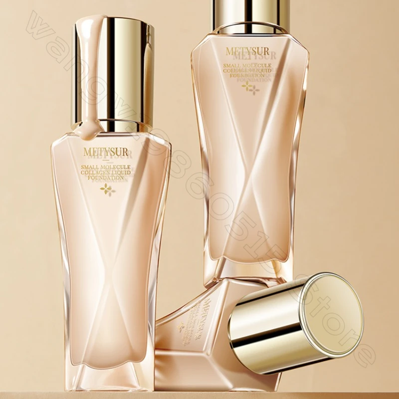 Pearl Collagen Small Molecule Hyaluronic Acid Makeup Foundation Moisturizing Oil Control Cream Skin Makeup Foundation 30g