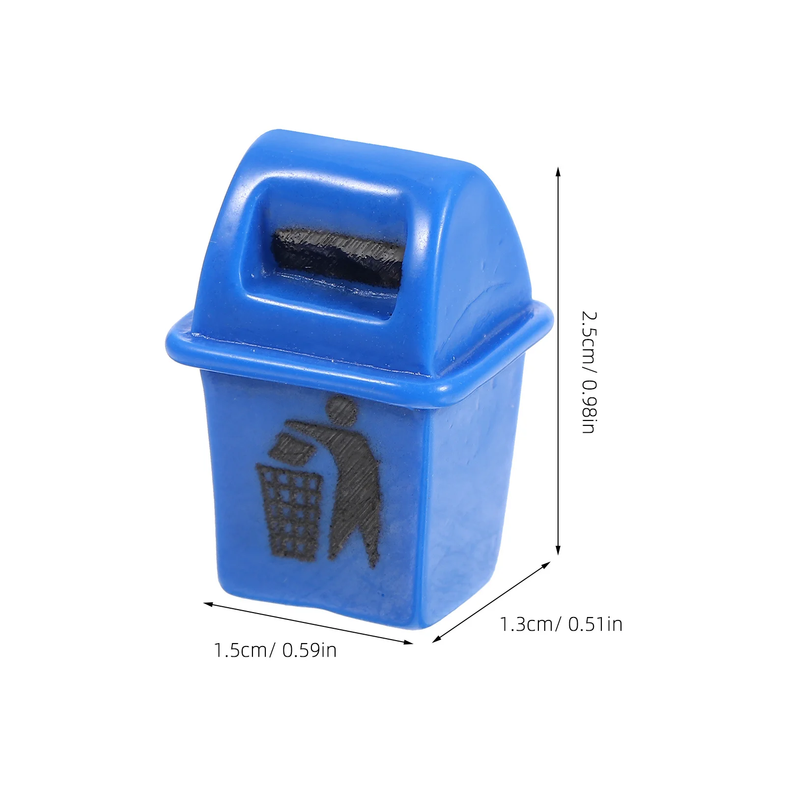 Poubelle Miniature pour maison de poupée, 10 pièces, seau de tri de recyclage réaliste pour Micro paysage féerique, décoration de jardin de maison