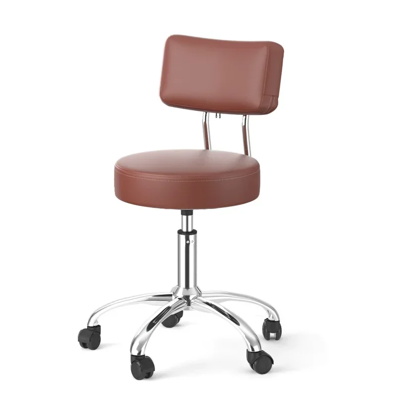 

-For Beauty Belt Reel Rotating Chair Big Worker Lift Stool Barber Shop Beauty Salon Back Chair Bar Stool&