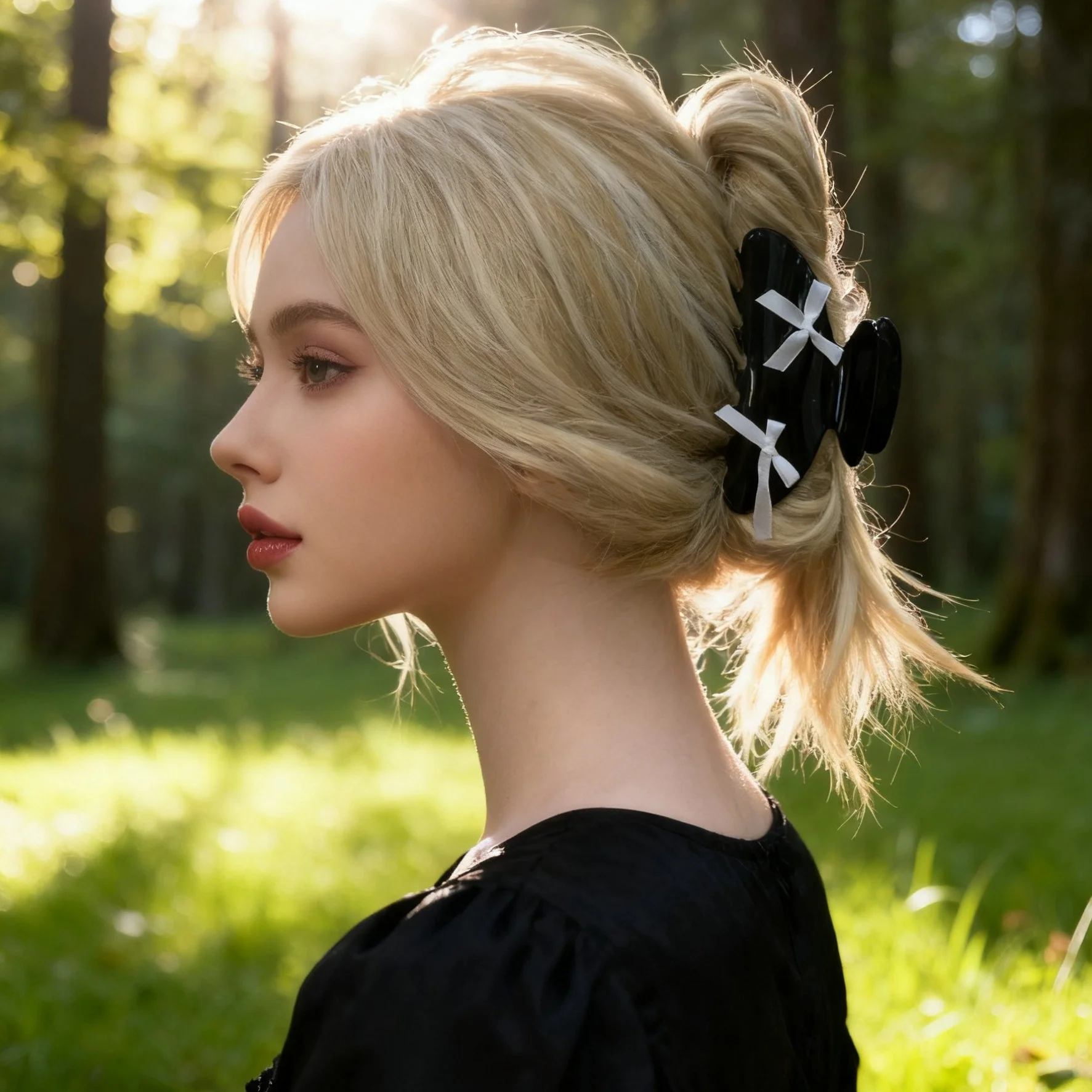 

1 шт., лента с бантом, заколки для волос, зажимы для женщин и девочек, милый пластиковый держатель для хвоста, заколки для волос, аксессуары для волос