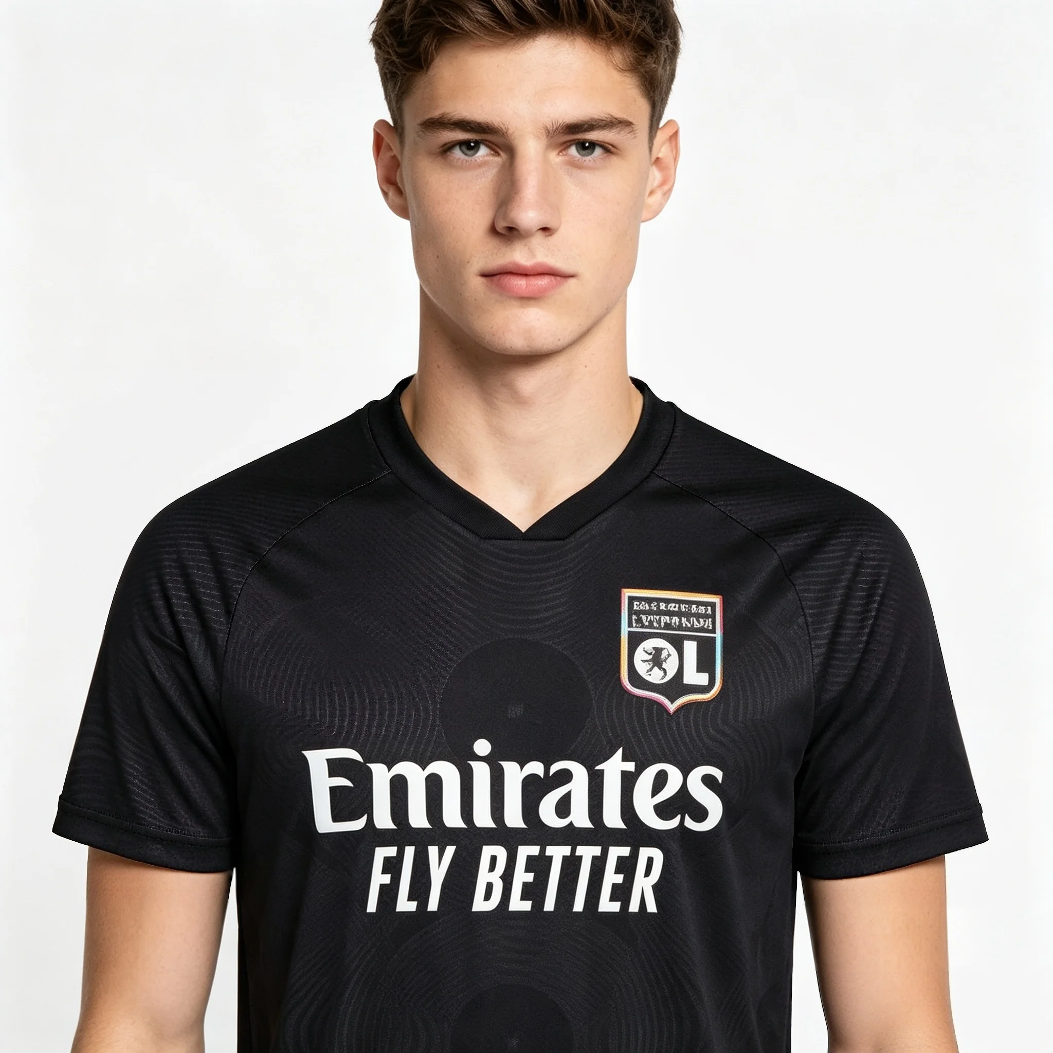 Olympique Lyon 26-27new  Local Shirt 3D Printed Football Jersey   Dry-fit Top Men Shirt  Breathable Sports Family fan tee