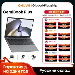 Notebook CHUWI GemiBook Plus 15,6 Zoll 2K UHD Display Laptop Windows11 Intel N100 8GB RAM 256GB SSD WIFI6 Ultra Thin Body Laptops