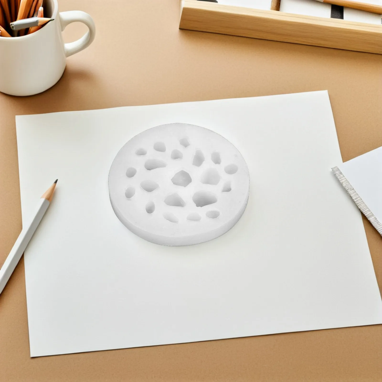 4Pcs Silicone Stone Shaped Decorative Silicone Mold For Resin For Shop Fall Table Decor Pebble Casting
