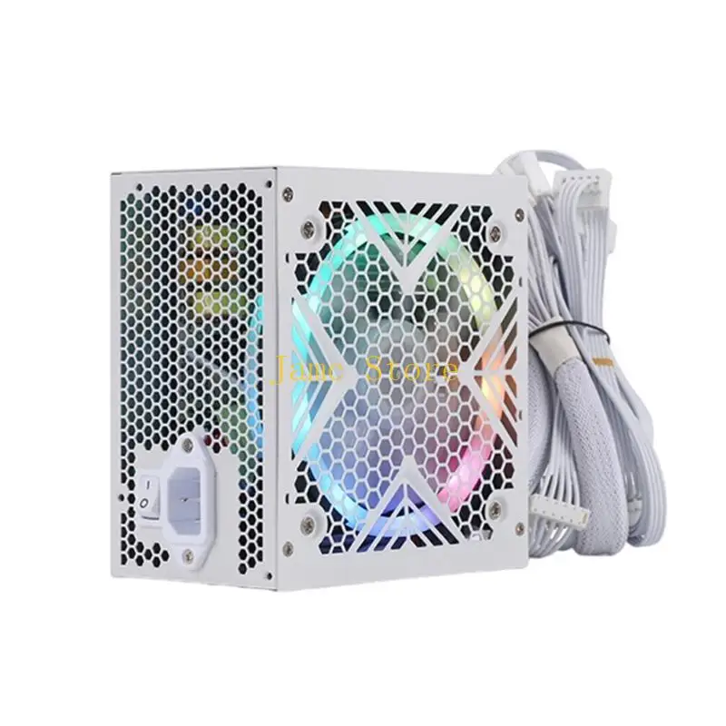 LX0B Efficient 550W Computer Power Supply With Colorful Lighting Effect For Gaming