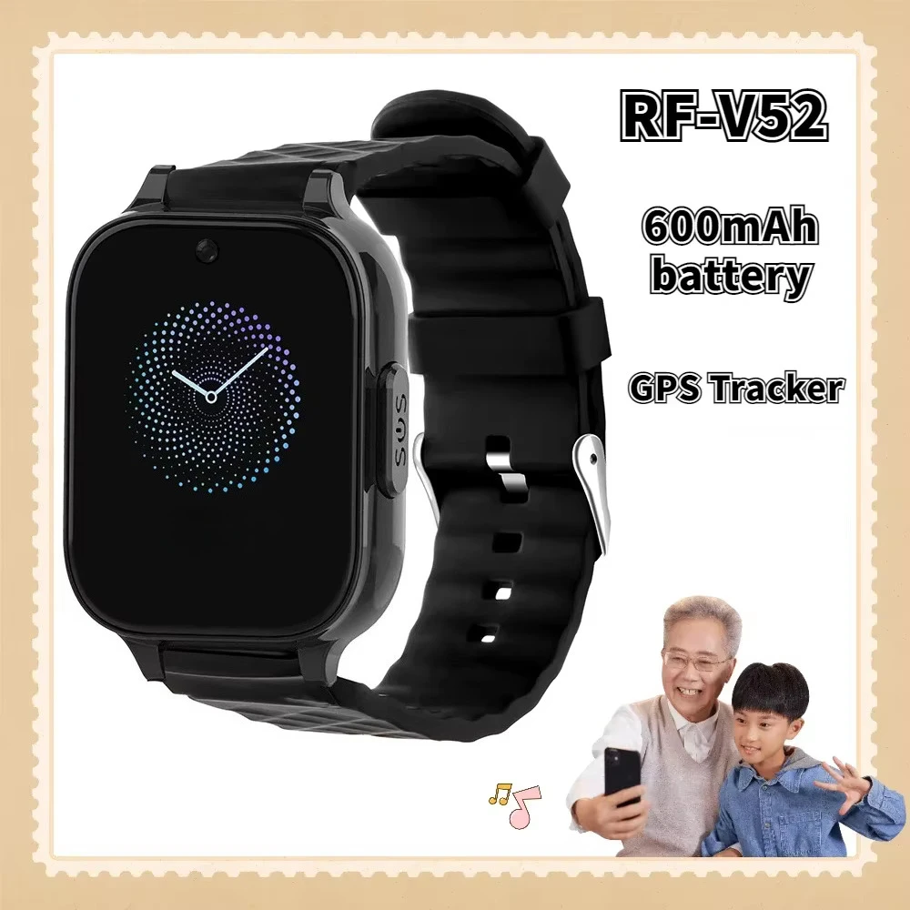 Smart GPS Tracker Watch SOS Button GPS Bracelet Video Call for Old People One-click Help 4G LTE 3G 2G Built-in 600mAh Battery