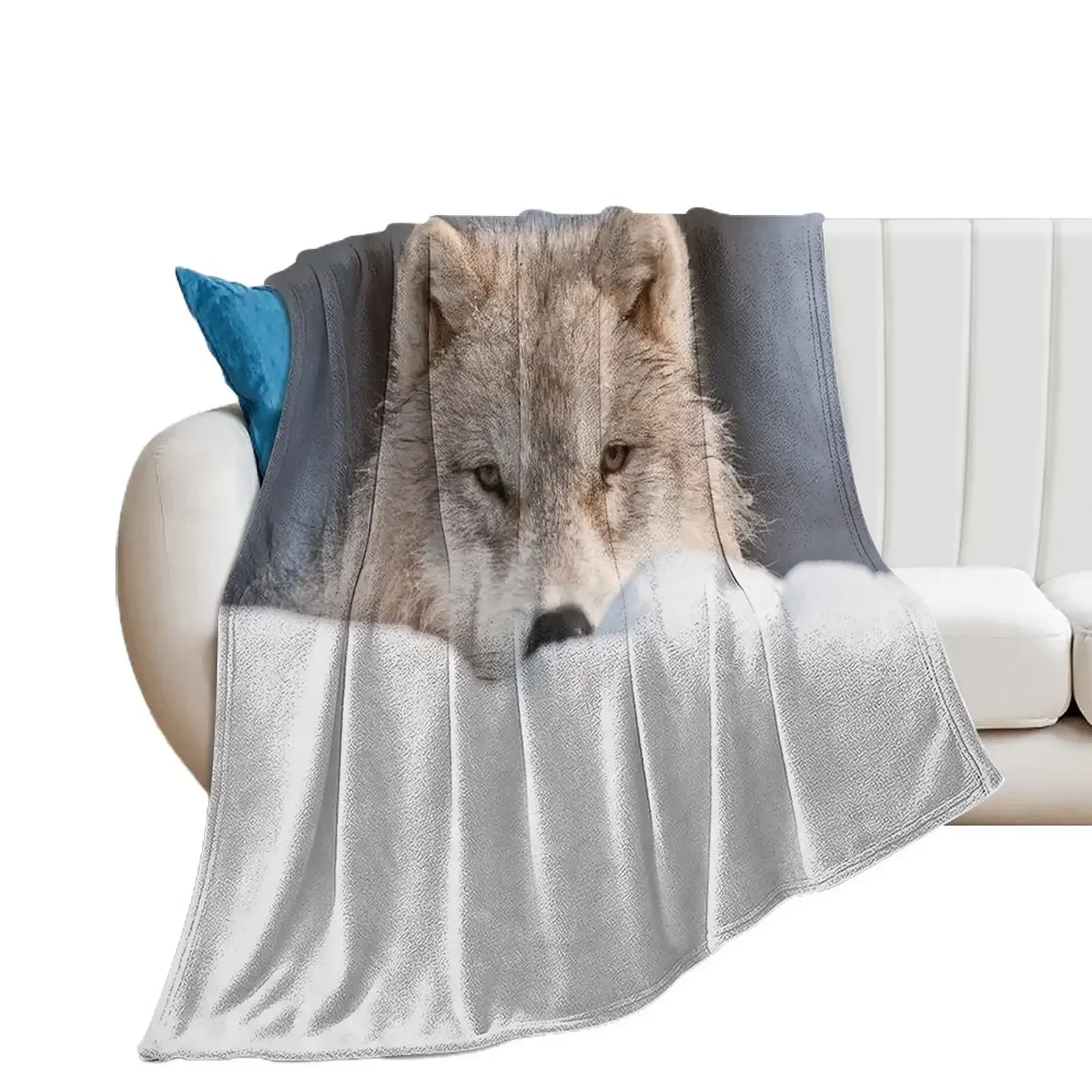 

Arctic Wolf Throw Blanket Decorative Throw Single Sofa Blankets