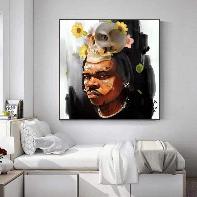 Gunna a Gift a Curse 2023 Hip Hop Rapper Music Album Cover Canvas Painting Poster Prints Wall Picture Art Living Home Room Decor