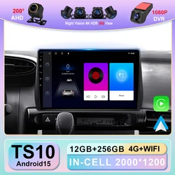 Car Android Radio For Toyota Wish 2010 -2018 Player Head Unit Multimedia Carplay Auto Screen 4G No 2din DVD Navigation GPS BT 2K