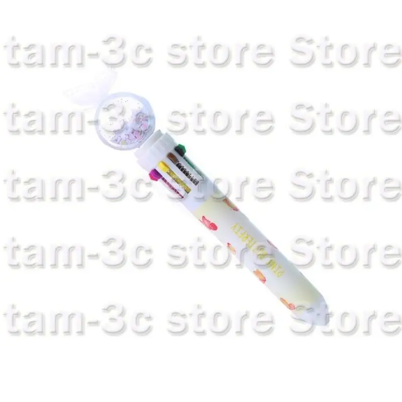 D0UA 스팽글 다색 펜 만화 볼 펜 10 색상의 펜 글쓰기