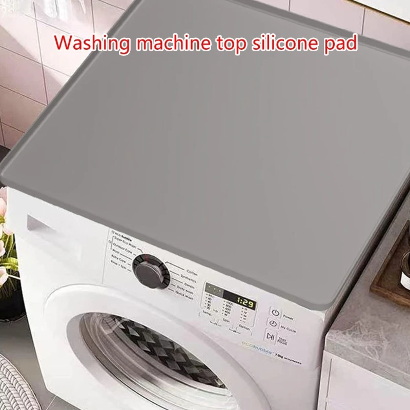 

Washer and Dryer Top Cover Washable Silicone Washer Top Protector for Washing Machine Dustproof Waterproof Foldable Anti Scratch