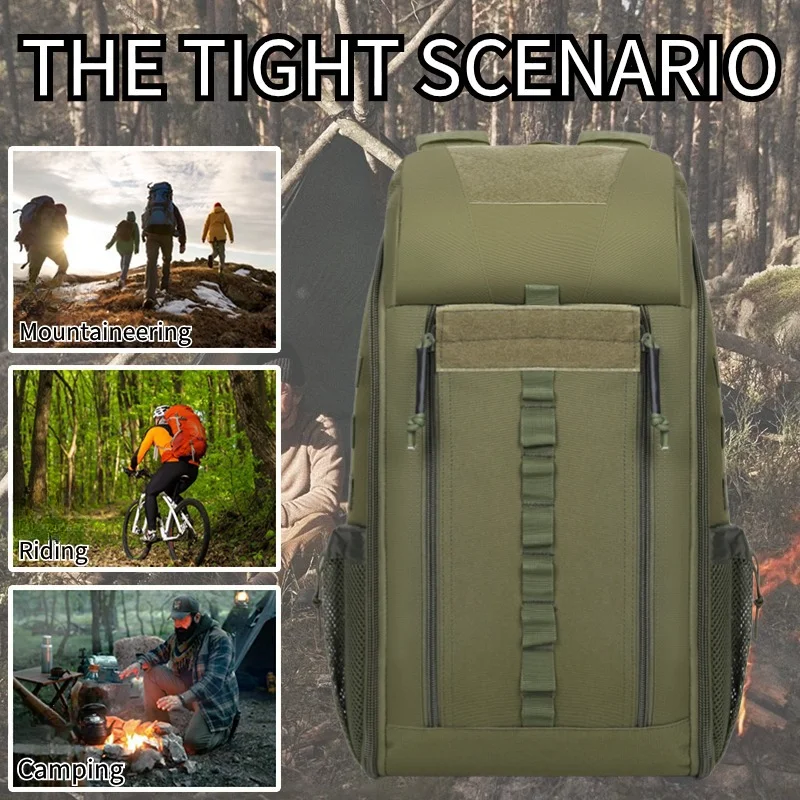 Outdoor Camouflage Medical Backpack Climbing Wear-resistant Backpack Tourist Road First Aid Kit Equipment Storage Bag