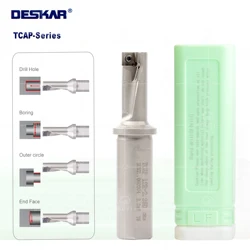 DESKAR 100% Original TCAP10R-2.25D TCAP10R-3.25D TCAP12R-2.25D TCAP12R-3.25D CNC Lathe U-Drill Bits Cutter Tools Drilling Holder