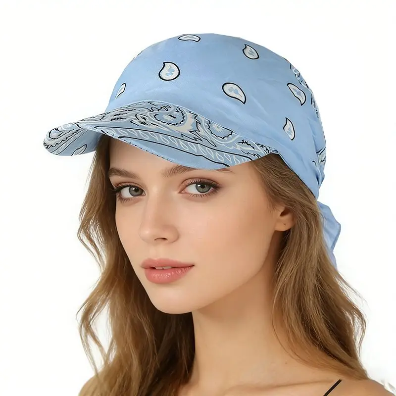Frühlings- und Sommer-Turban-Hüte für Damen, Cashew-Blumen-Baseballmütze, Sonnenschutz, modische, leichte Kappe, Outdoor-Zubehör – Detail 2