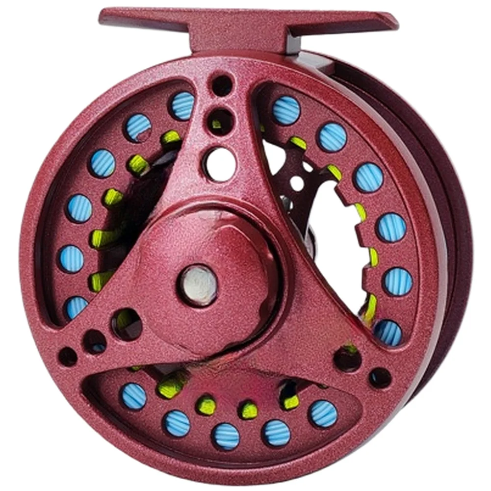 High Carbon Steel Fly Fishing Reel Offering Smooth Operation Ambidextrous Function Main Line Spare Line and Tapered Leader