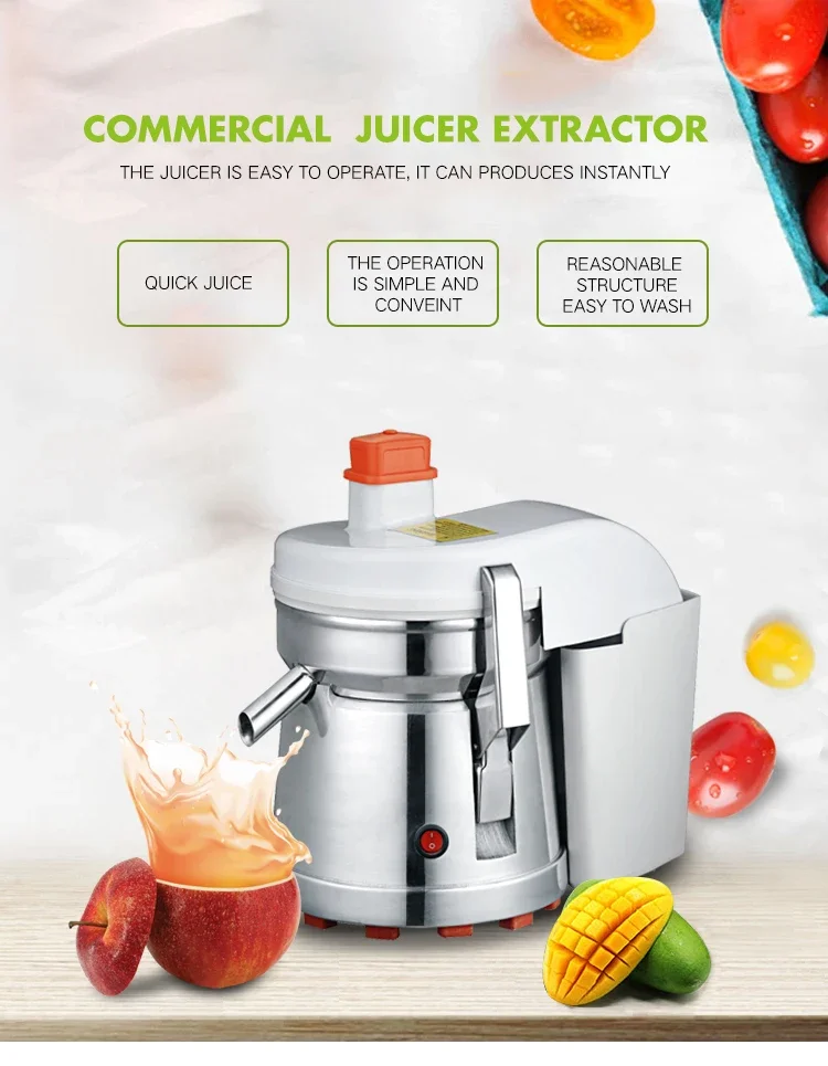 Commercial Home/Hotel Use Juice Extractor New Fruit Vegetable Celery Ginger Juicer Machine Core Motor Restaurants