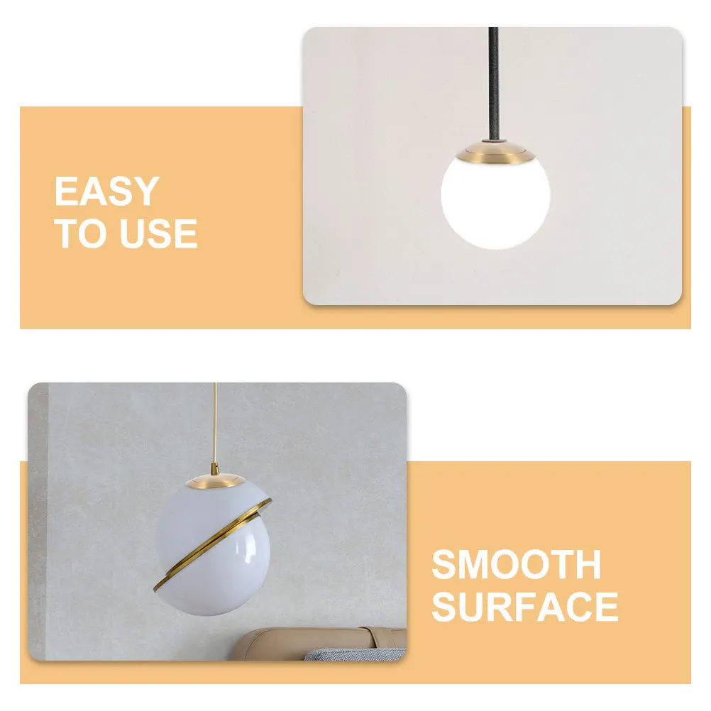 

1Set Lamp Shade Ring Premium Brass Light Socket Retainer Ring Smooth Installation Collar Rings for Base Fixture Upgrade