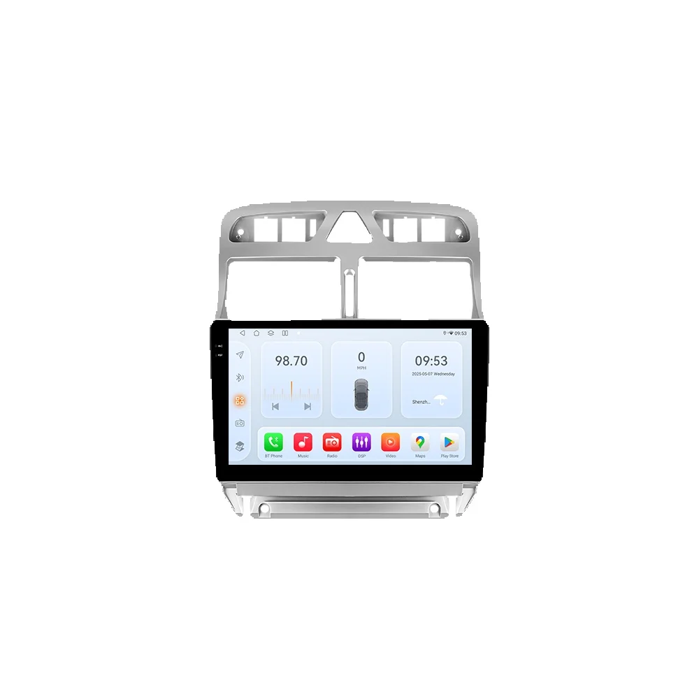 OSSURET 6115 Autoradio Android voor Peugeot 307 307CC 307SW 2002-2013 Carplay Auto Multimedia Speler intelligente Autoradio GPS - afbeelding 2