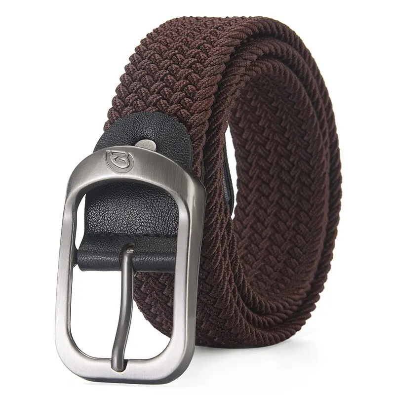 Herenriem Casual geweven elastische riem Buitensporten Damesriem Geen behoefte aan ponsen Klimmen Werkriem Voor Heren Dames Mode