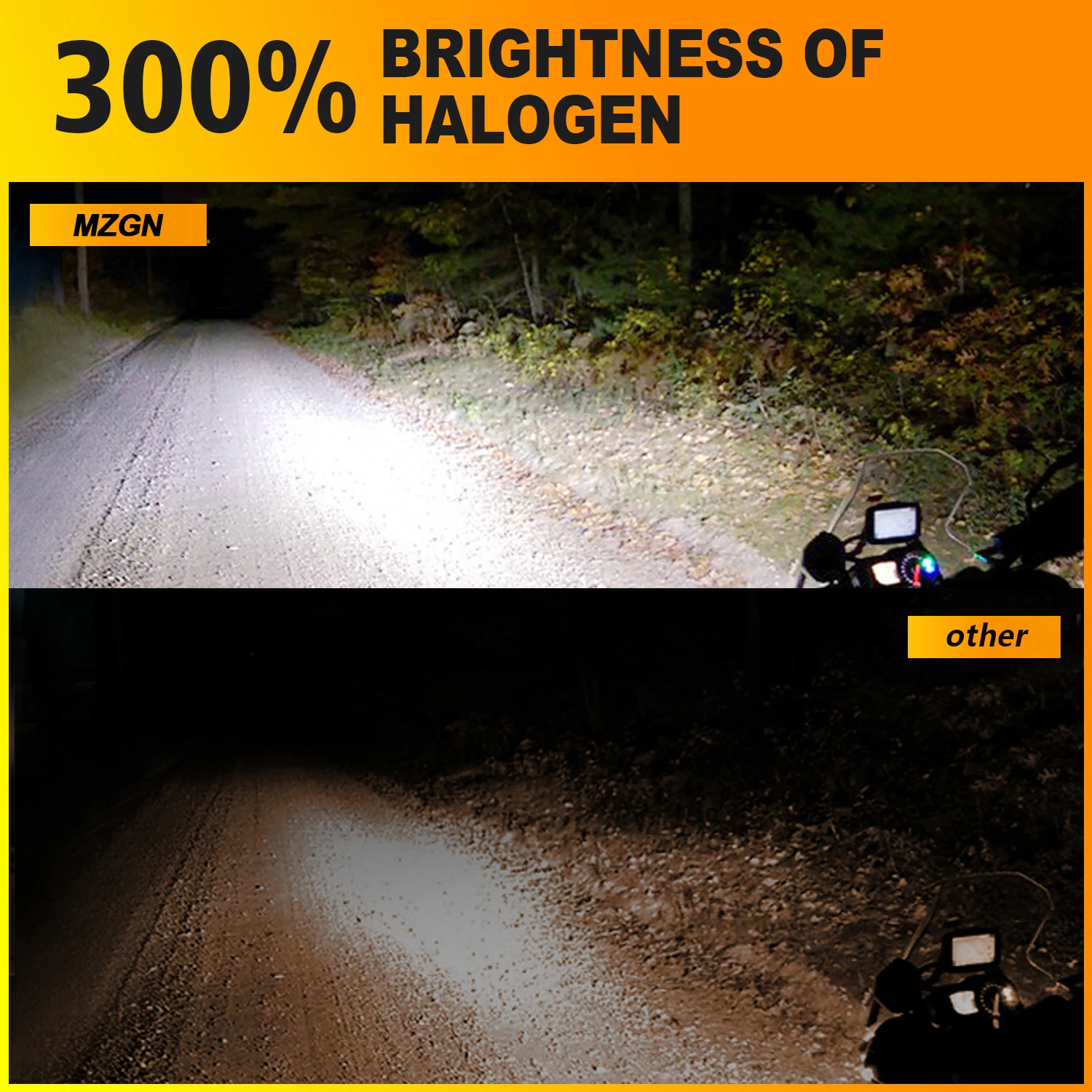 BA20D LED Motorcycle Light Hi/Lo Beam Conversion Kit for Motorbike ATV UTV Headlight 3000LM 12V 24V 6000K