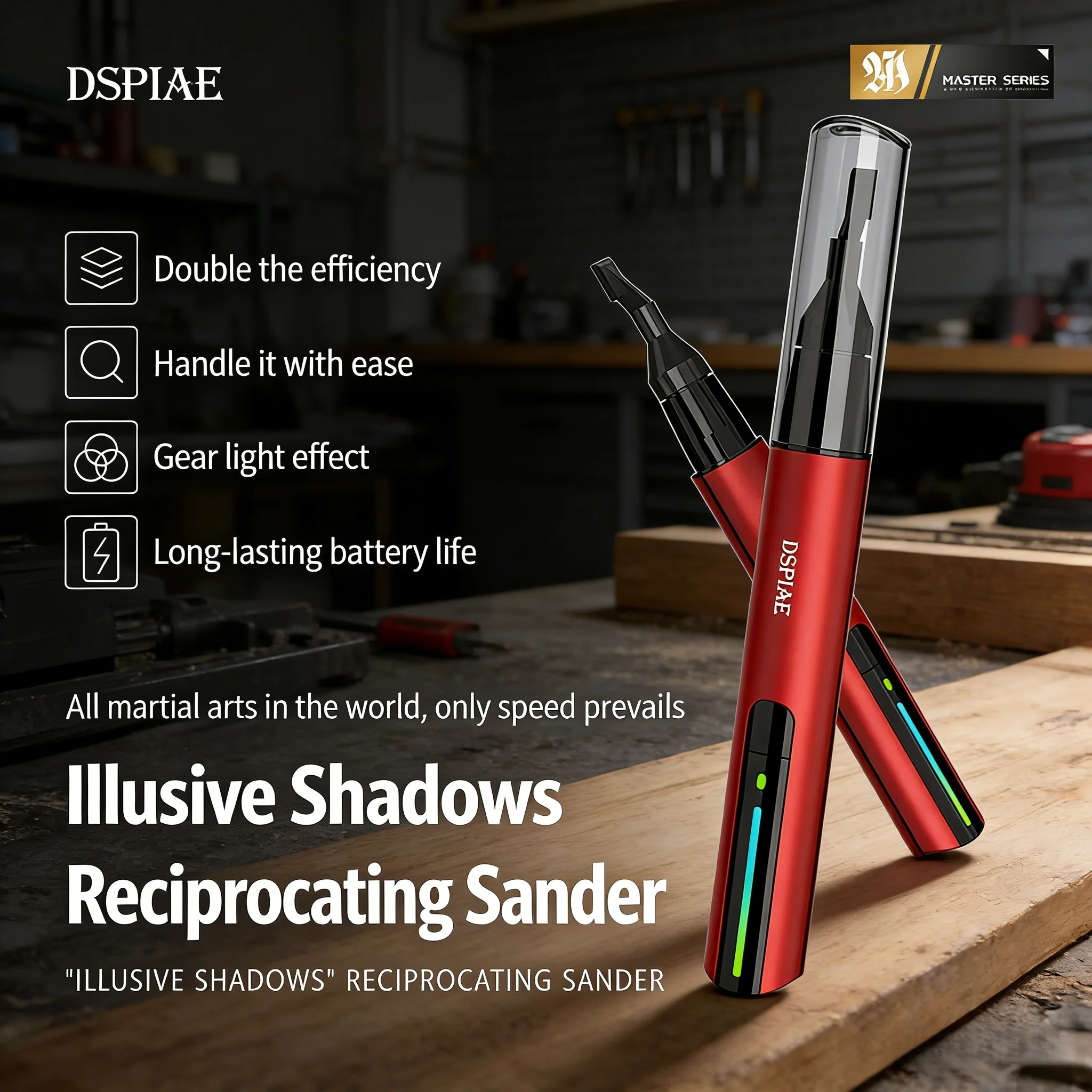 

Электрическая шлифовальная ручка DSPIAE ES-A для ручной обработки военных моделей, шлифовки и полировки.