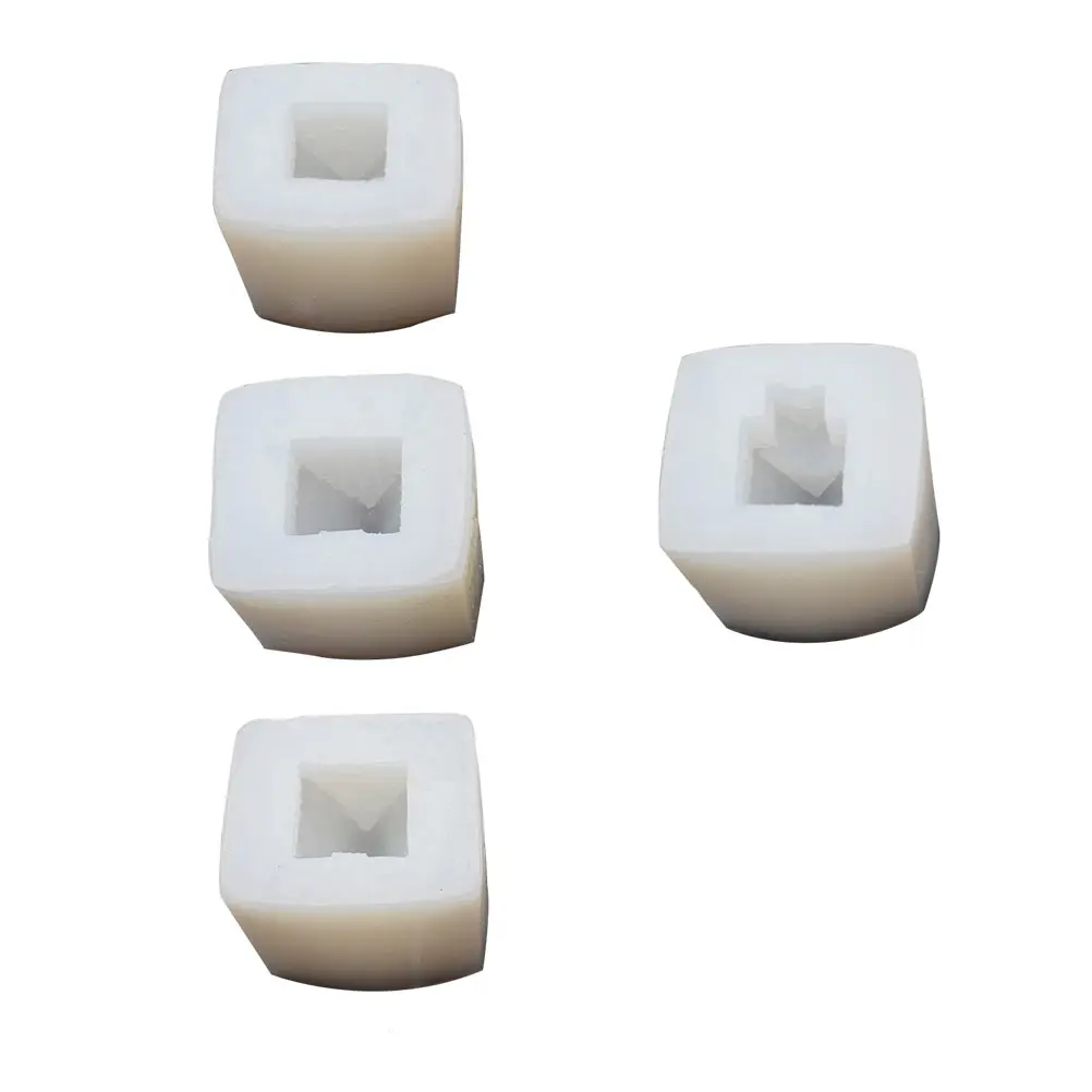 

4 pcs Silicone Mold for Candles DIY Chocolate Wax Melts Holiday Decor Snow House Molds Lightweight Easy Demould Smooth Beginner