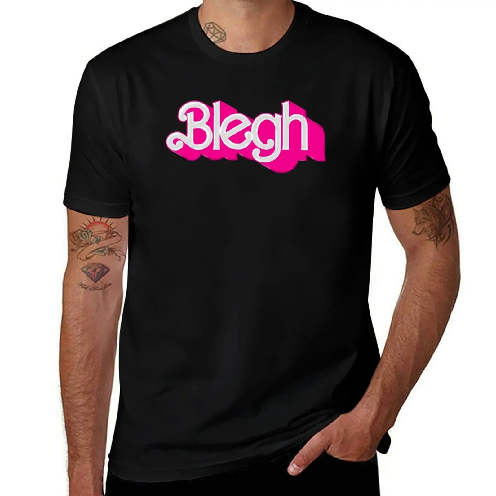 

Blegh T-Shirt Trendy Pattern T-Shirt for Men