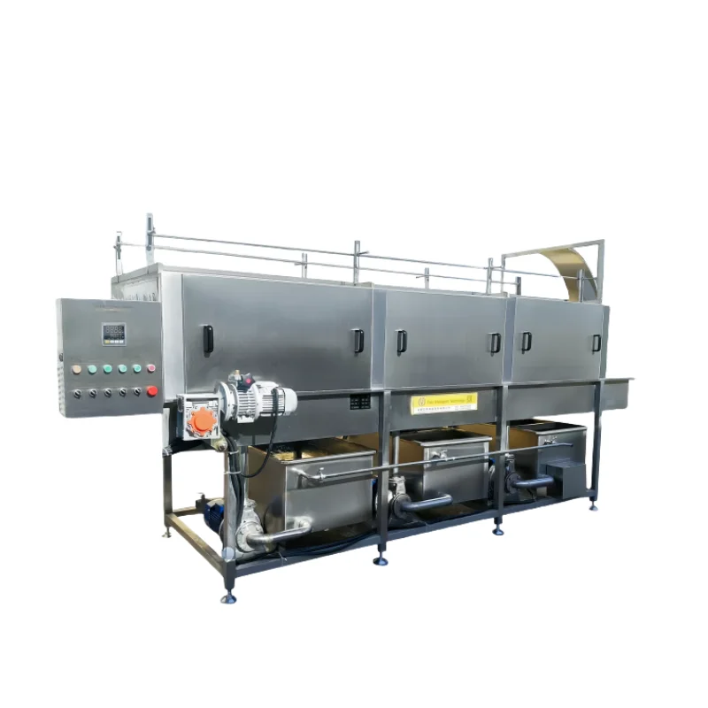 Fully Automatic Wind Drying Tunnel Washer for Plastic Basket Box Pallet Tray Crate Continuous Cleaning Machine Custom