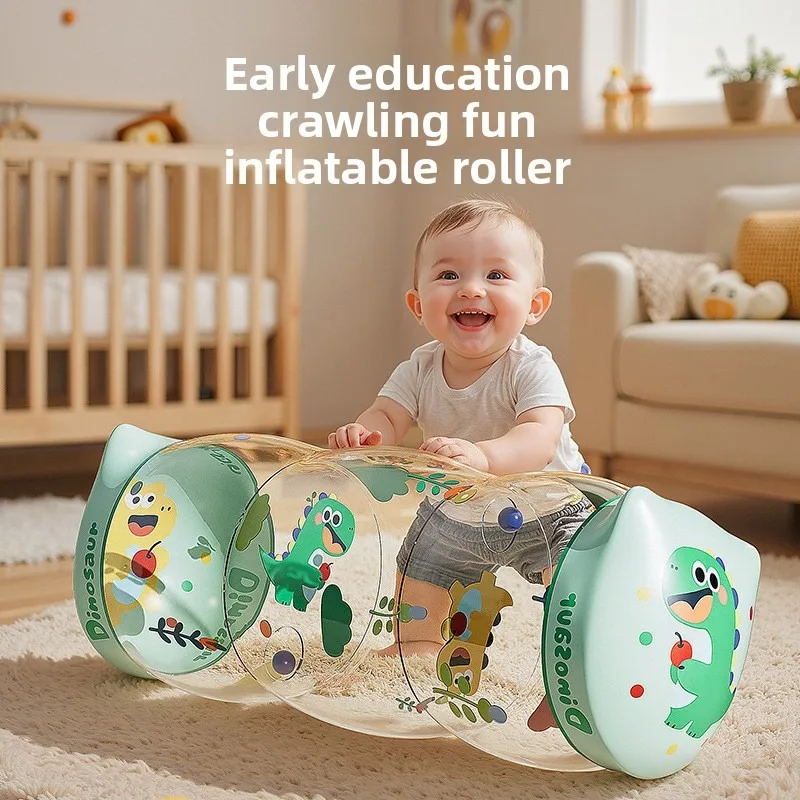 Inflatable Drum PVC Baby Early Morning Teaching Crawling Belt Bell Manufacturer Direct Sales Baby and Children's Toys