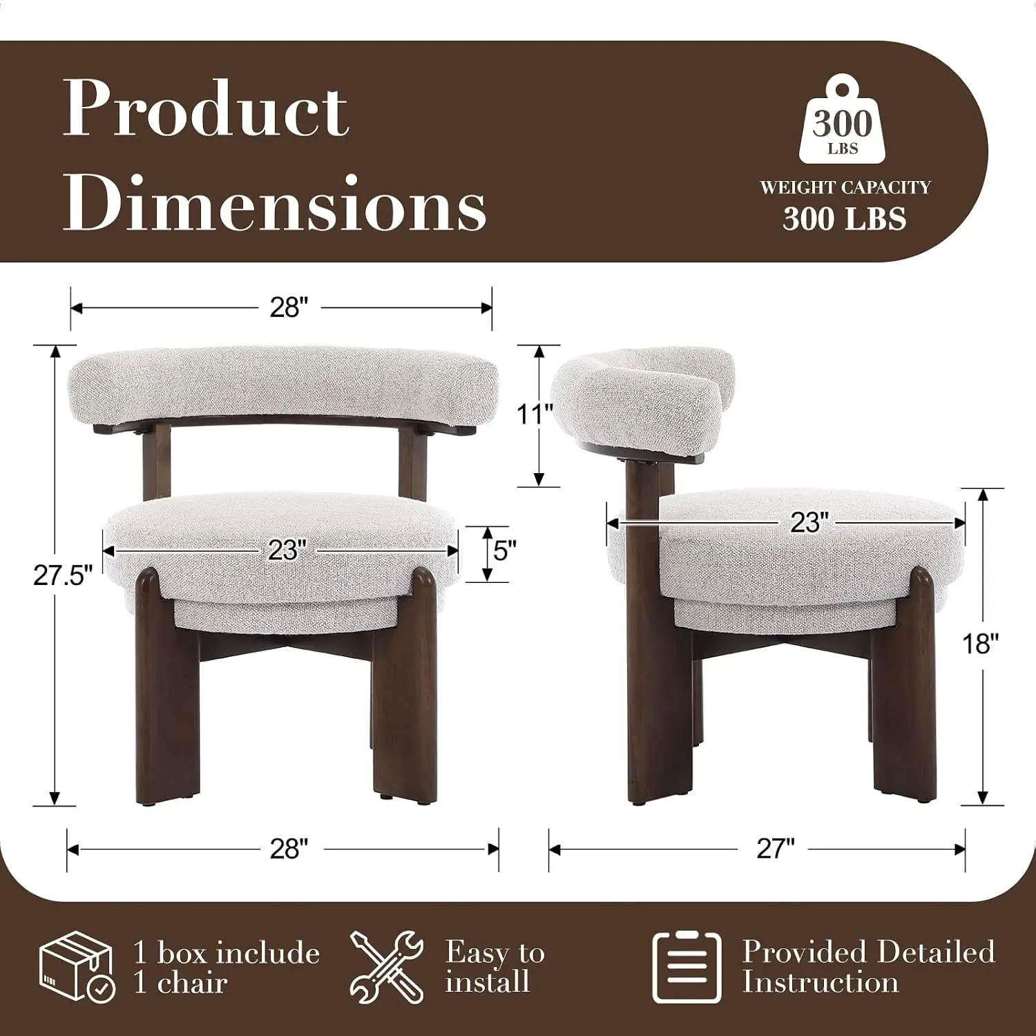 Modern Accent Barrel Chair Faux Sherpa Upholstered Side Chair with Wooden Frame for Living Room Bedroom Beige, Customized