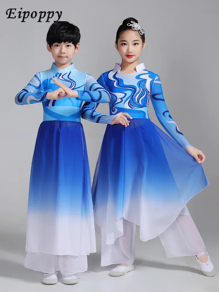 Abito da ballo elegante per danza classica per bambini che apre il Costume da coro di danza moderna