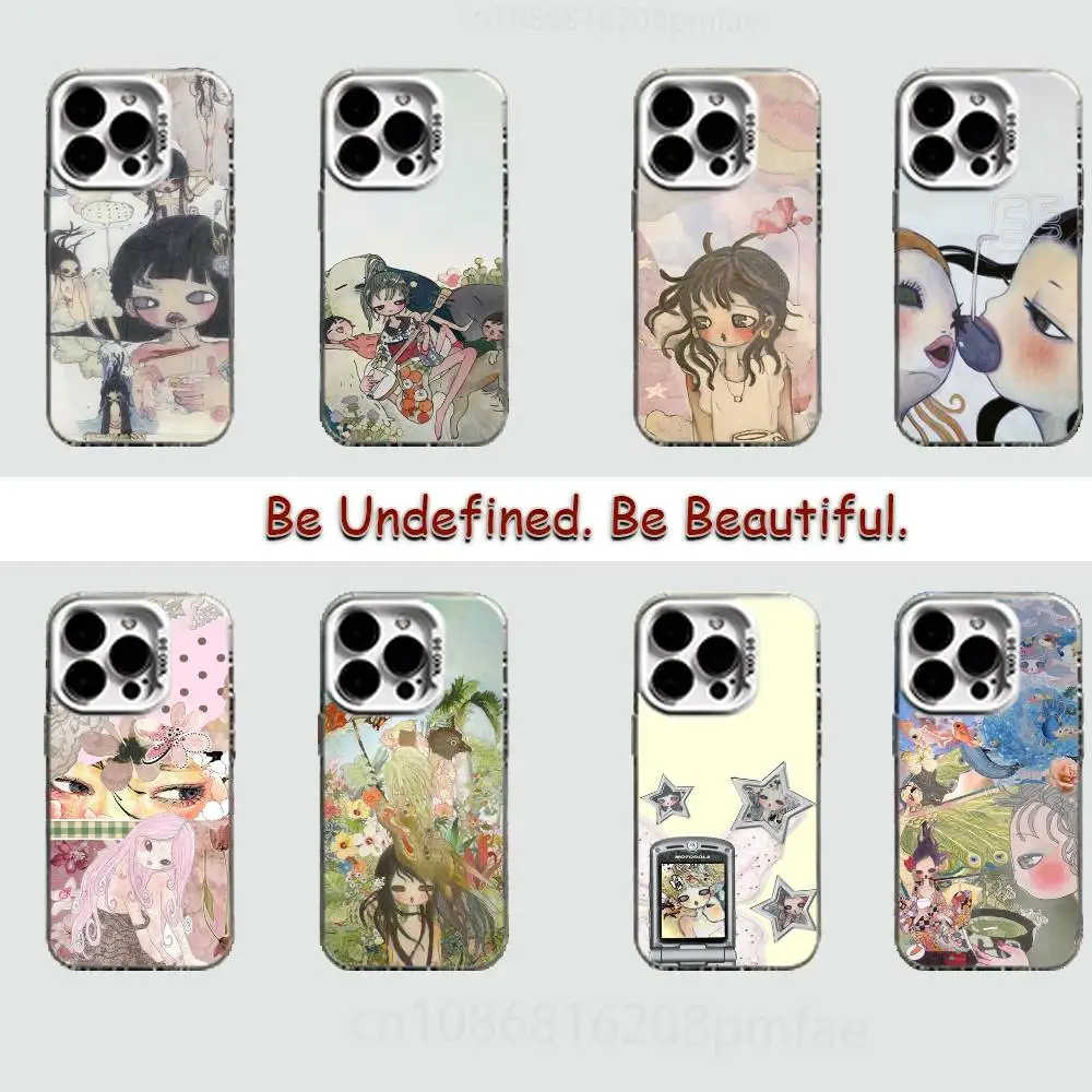 

A-Aya T-Takano Girl Art White Shockproof Phone Case For iPhone 17,16,15,14,13,12,11,Pro,XS,Max,Plus,Mini,SE