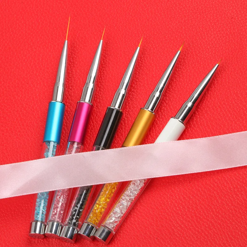 Professional 5pcs Nail Brush Hand Draw Tips Drawing Line Painting Pen Tools Manicure Nail Art Brush Decoration