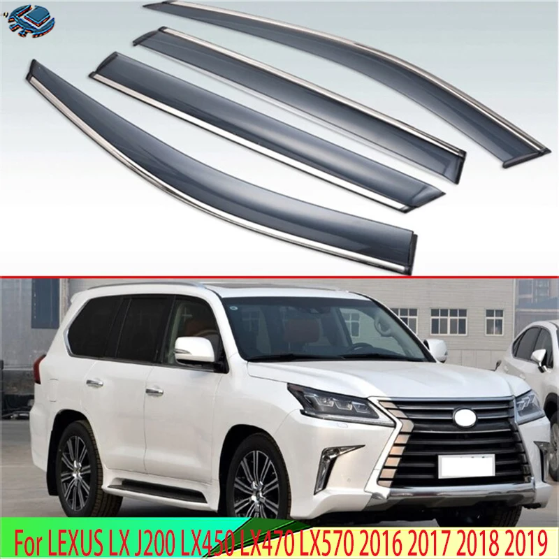 

Windshield Tinted Sun Visors Accessories For LEXUS LX J200 LX450 LX470 LX570 2016 2017 2018 2019Car Side Windows Wind Deflectors