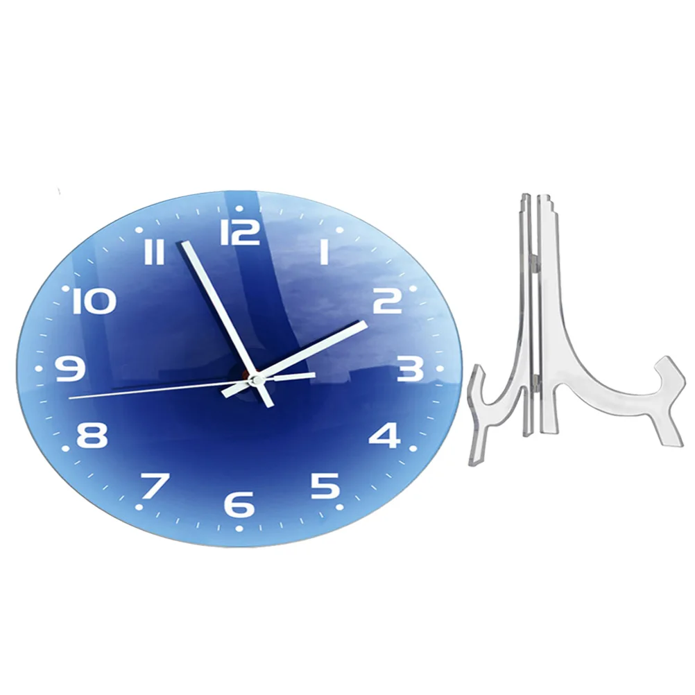

Acrylic Wall Clock 3D Gradient Sunset Table Wall Hanging Dual Purpose Round Desktop naments Home Accessory Bedroom Modern Style