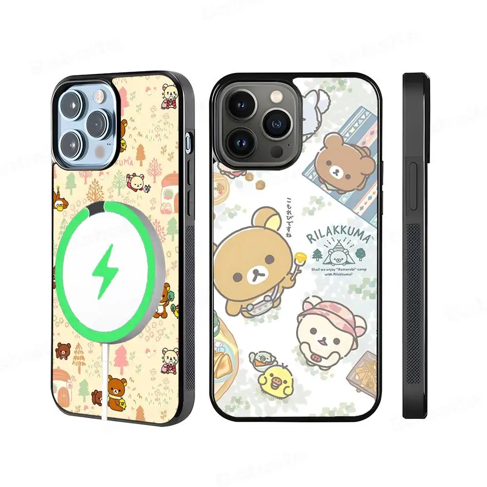 

Cartoon R-RilakkumaS For Magsafe Magnetic Phone Case Wireless PC+TPU For IPhone 11 12 13 14 15 16 17 Pro Max Plus