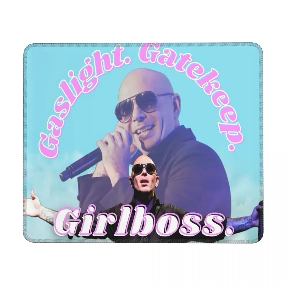 Mr. Worldwide Says To Girlboss Multi-size Mouse Pad Computer Keyboard Mouse Mat Gaming PC Laptop Desk Mat Accessories Table Mats