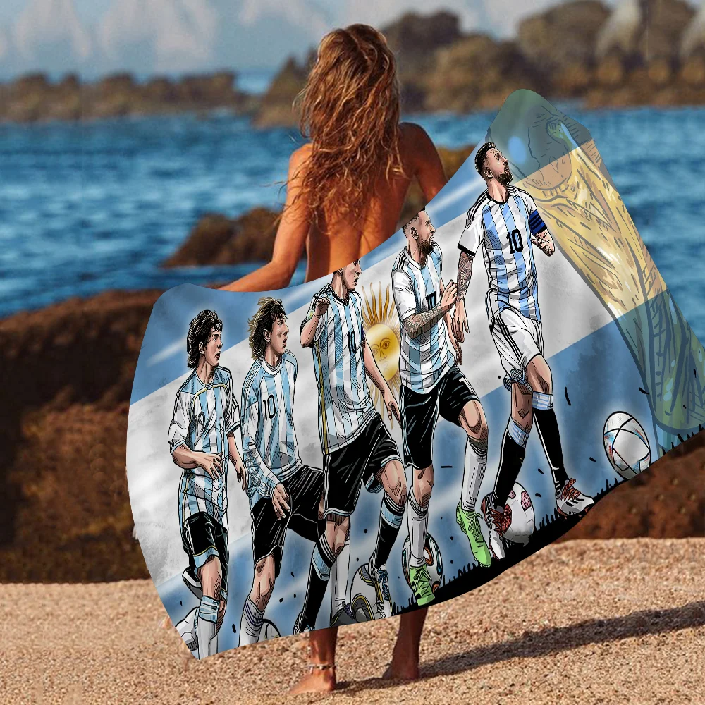 Football Superstar M-Messis Towel Microfiber Beach Towel Absorbent Quick dry Soft Yoga Swimming Resort Mountain Climbing Towel