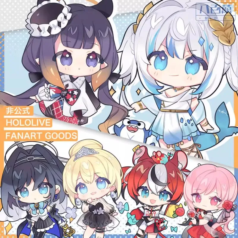 

Japanese VTuber HOLOLIVE EN Keychain - Gawr Gura Shark & Mori Calliope Anime Acrylic Charm (Fan Art)