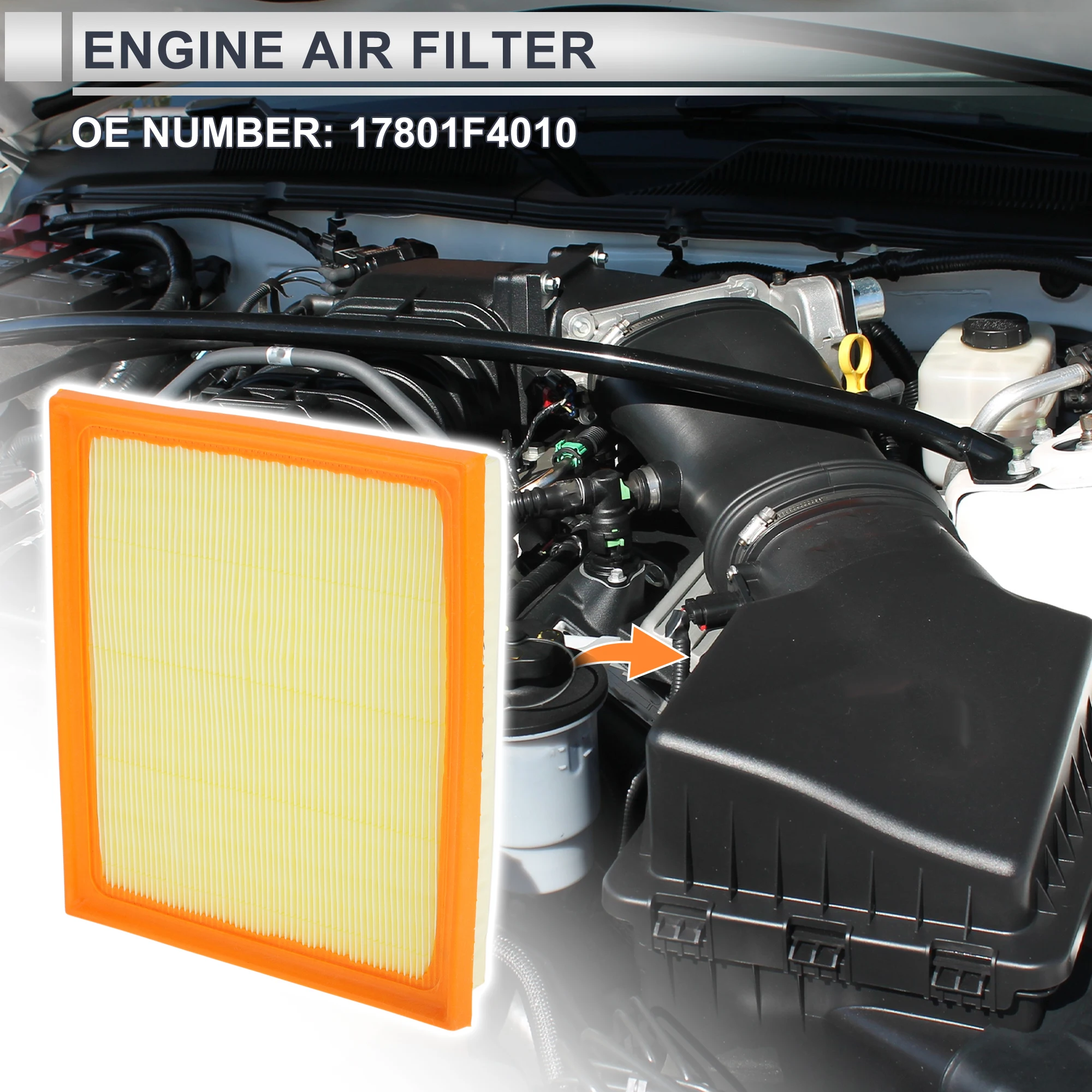 

X Autohaux Car Engine Air Filter No.17801F4010 for Toyota Sequoia Capstone,Limited 2 Pcs